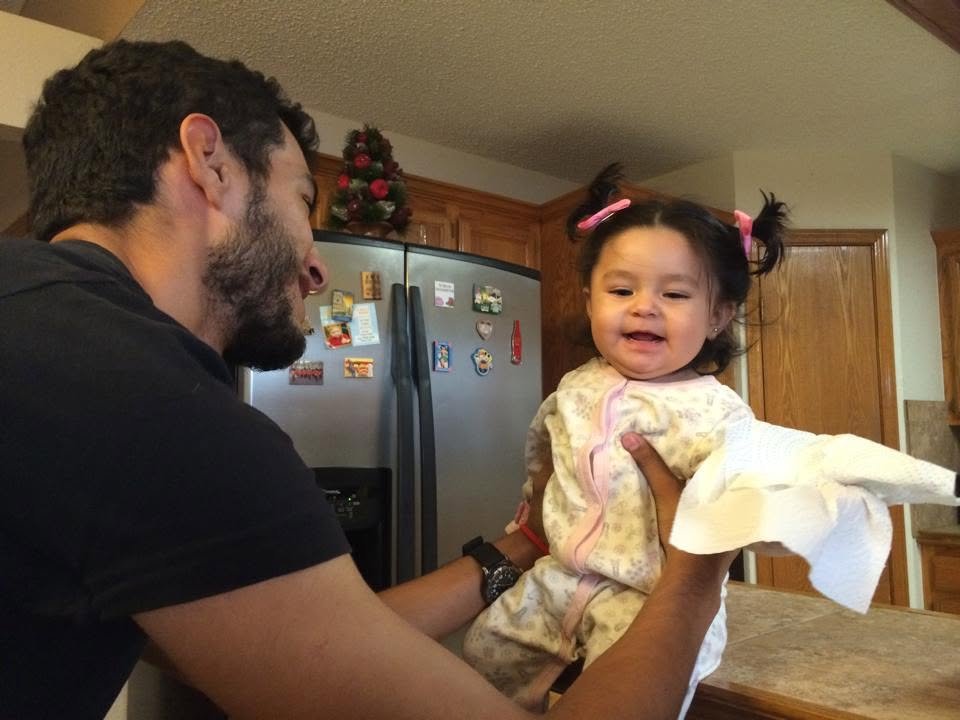 Con mi sobrina, después mi ahijada