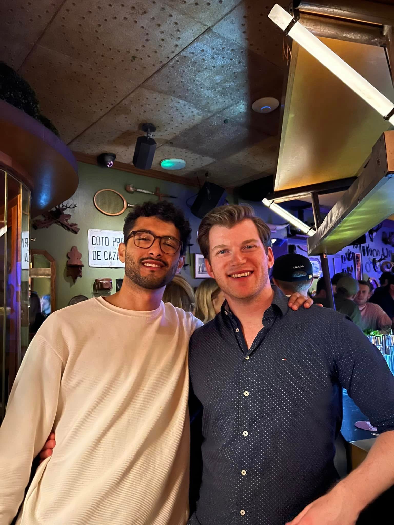 Mauricio con Philippe, su socio en NiteWise