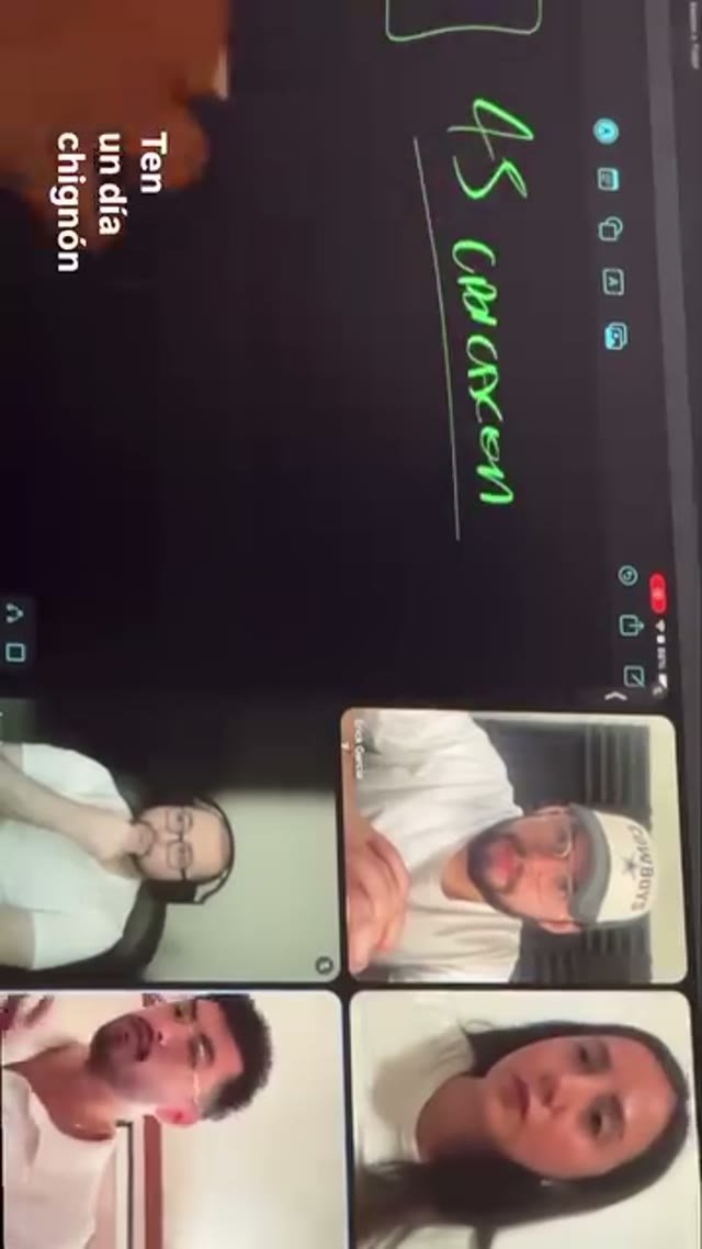 Presentación durante una videollamada